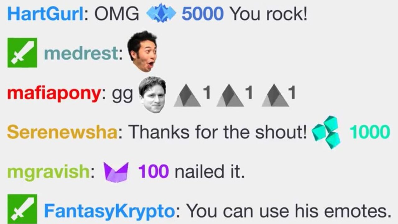 Twitch Unveils New Tipping Functionality Called Cheering With Animated Jewel Emotes Tubefilter