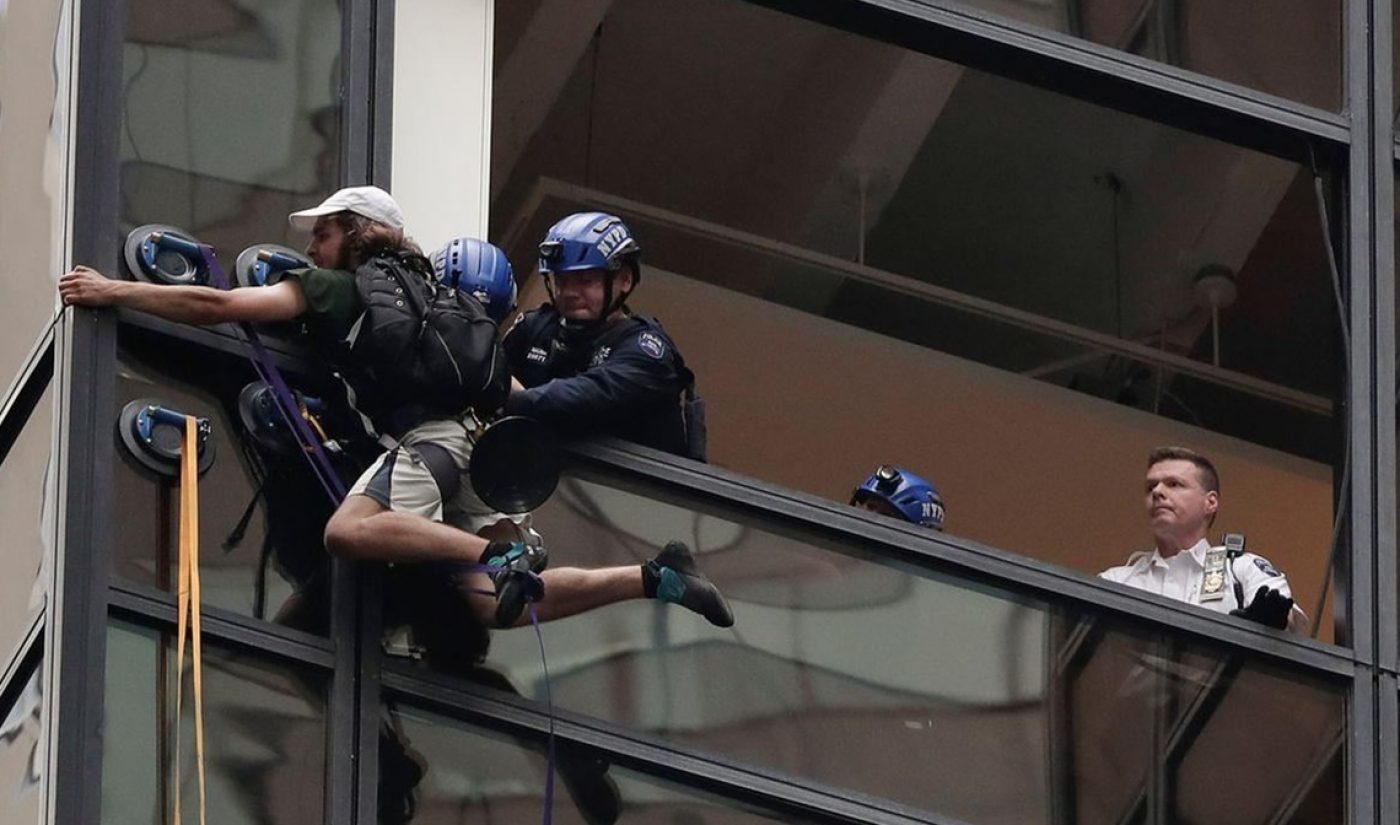 Trump Tower Suction Cup Climber Gets 7 Million Views On Facebook, Millions More On YouTube, Periscope