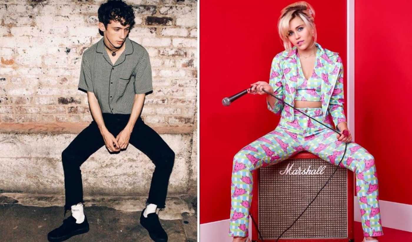 Troye Sivan, Miley Cyrus Express Mutual Admiration For Their Work Within LGBTQ Community