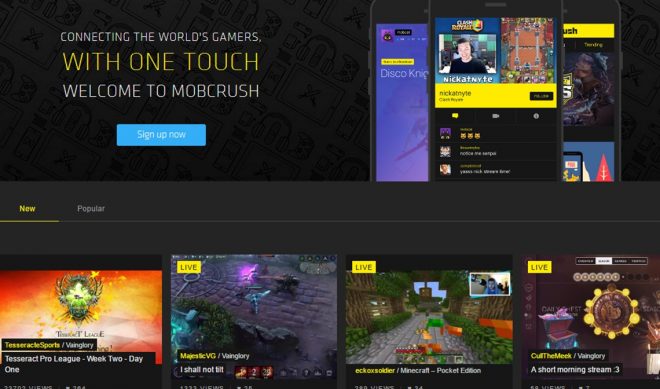 Mobile Video Game Live Streaming Platform Mobcrush Lands $20 Million Funding Round