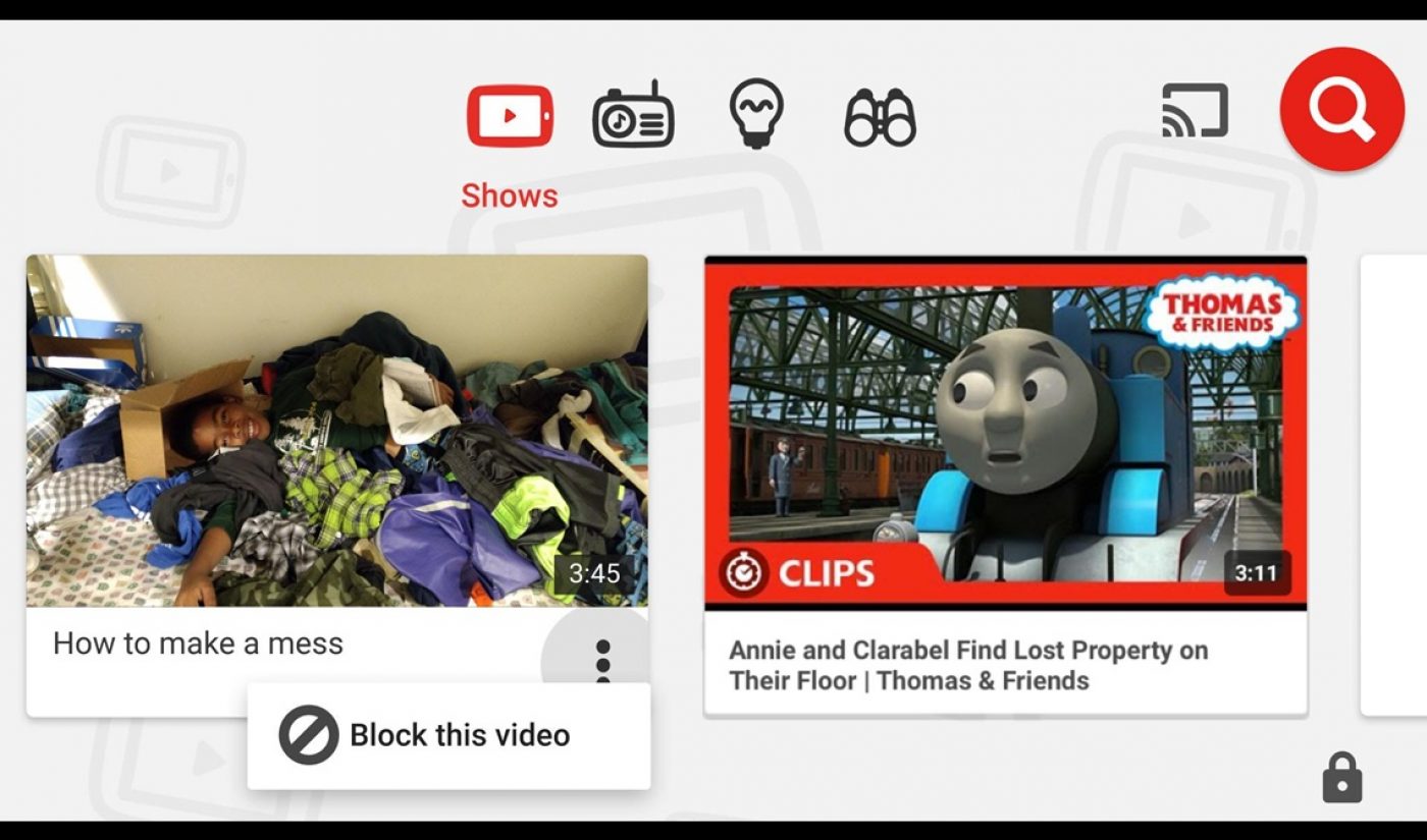 YouTube Kids Adds New Controls For Parents, Who Can Now Block Videos