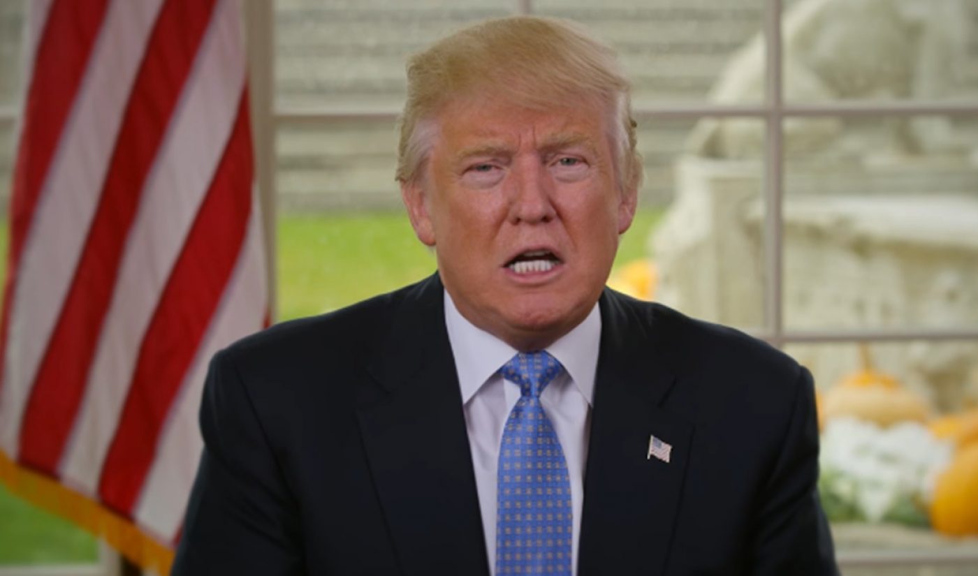 President Donald Trump Takes To YouTube And Facebook To Deliver First Weekly Address