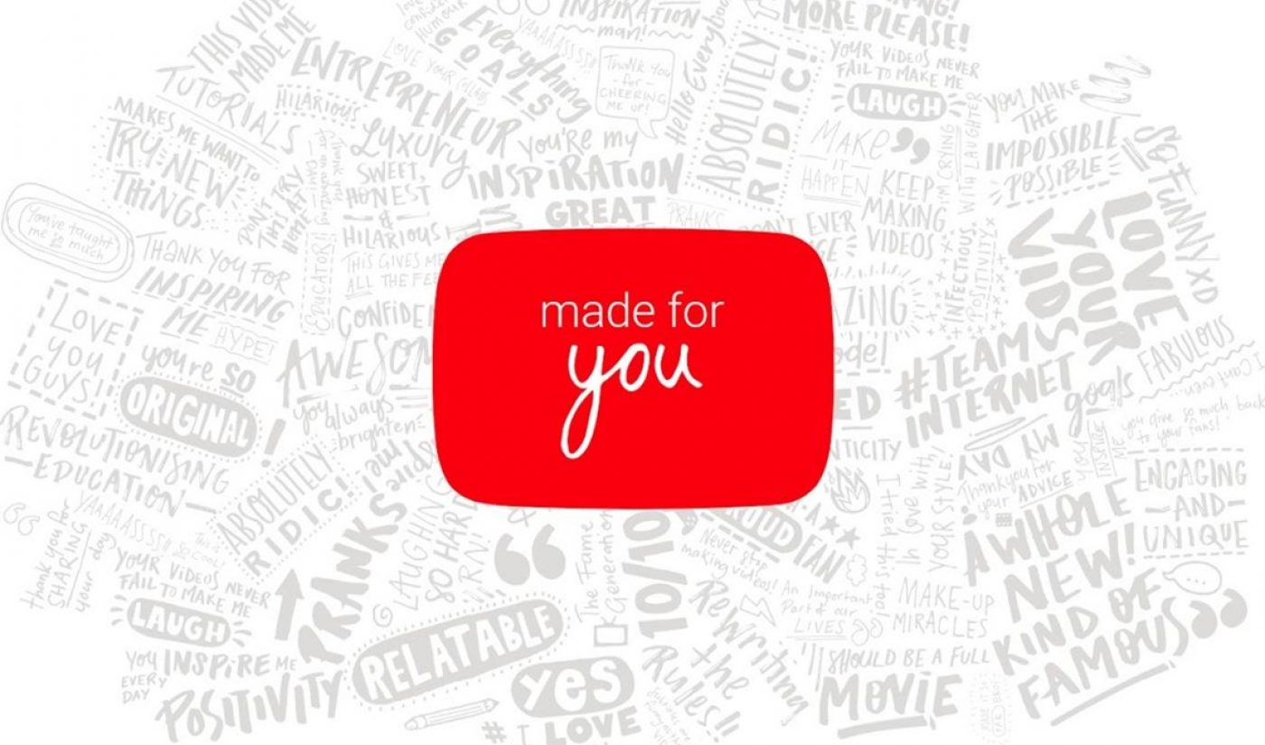 YouTube Spotlights 18 UK Creators With Outdoor, Digital #MadeForYou Campaign