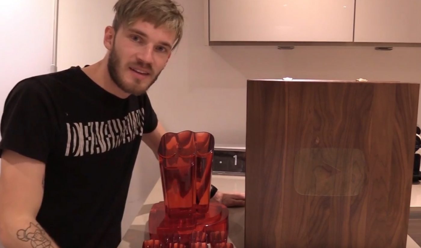 YouTube Sends PewDiePie Custom Ruby Play Button To Commemorate 50 Million Subscribers