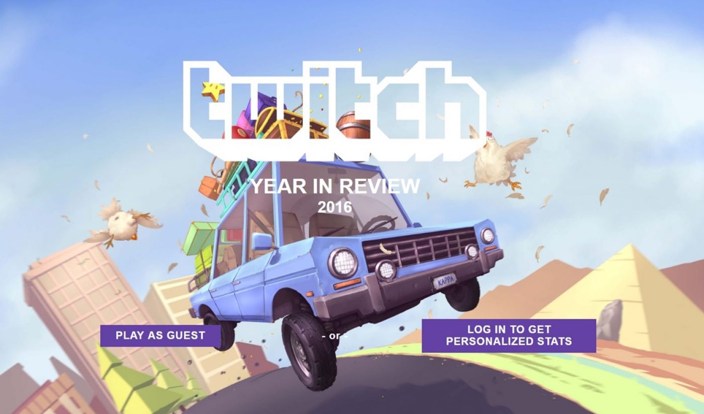 Twitch Clocked 292 Billion Minutes Of Watch Time In 2016, Raised $25 Million For Charity