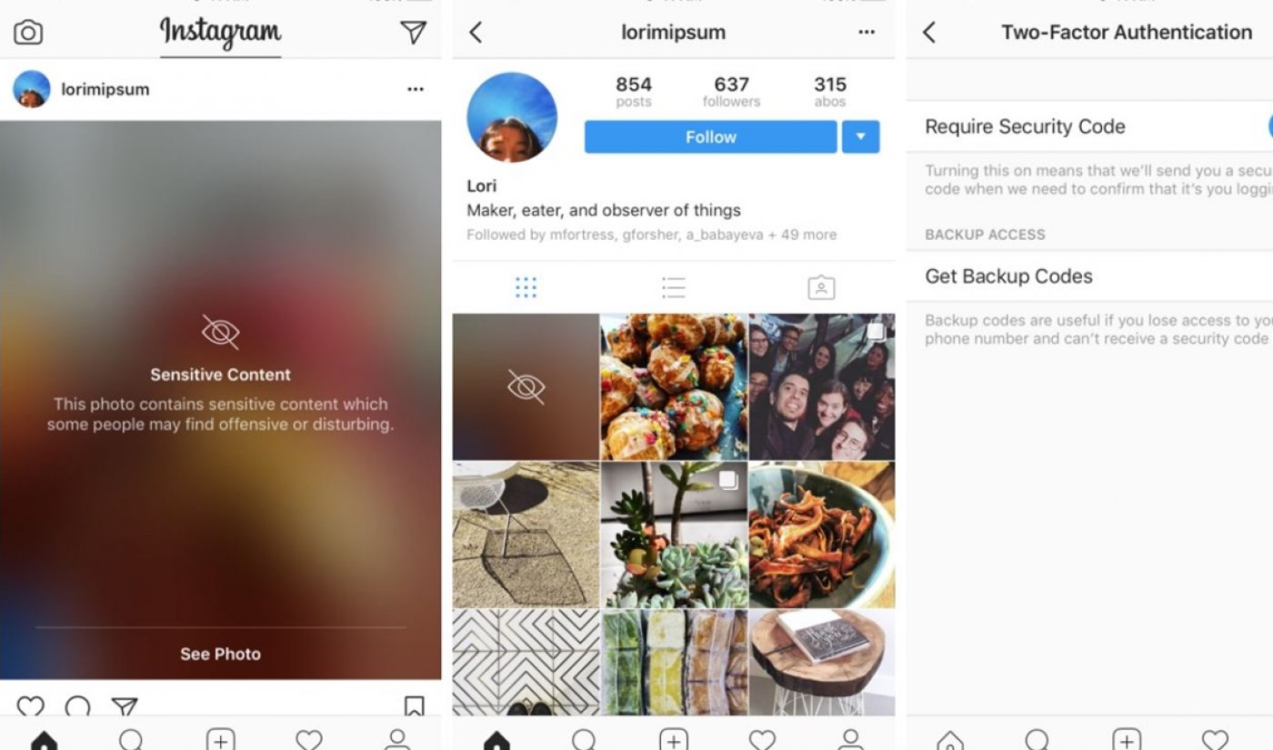 Instagram To Roll Out Obscuring ‘Screens’ Atop Sensitive Photos And Videos