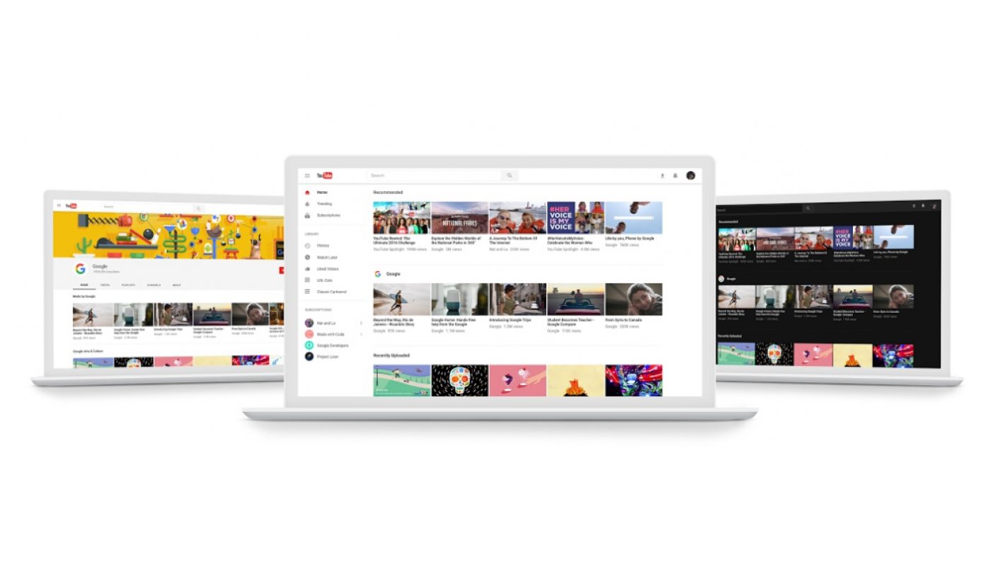 Google Tests Out YouTube Redesign To Bring Video Site’s Design In Line With Its Other Properties