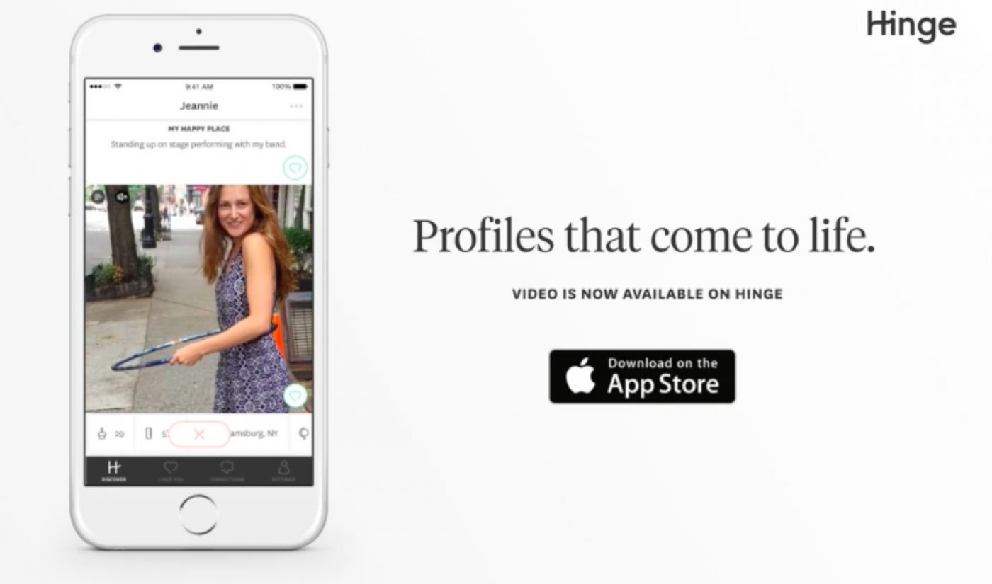 Dating Apps Hinge, Match, Zoosk Announce New Video Features - Tubefilter