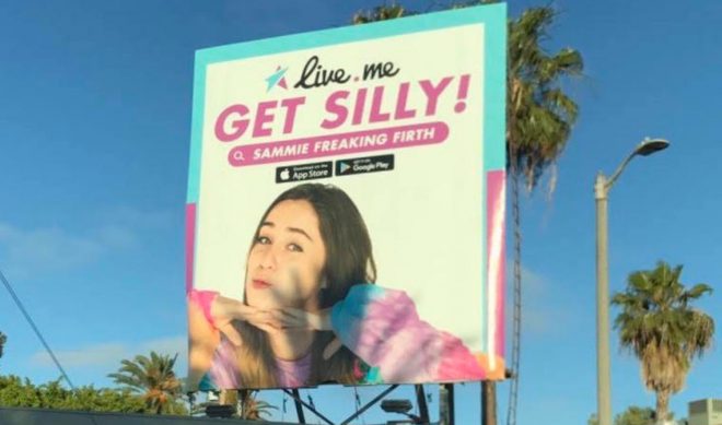 Streaming Platform Live.me Promotes Its Top Broadcasters With Billboards