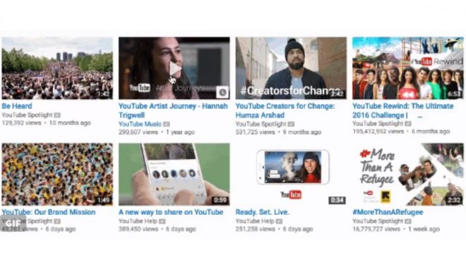 Scrolling Over A YouTube Thumbnail On Desktop Now Plays A Three-Second GIF Preview