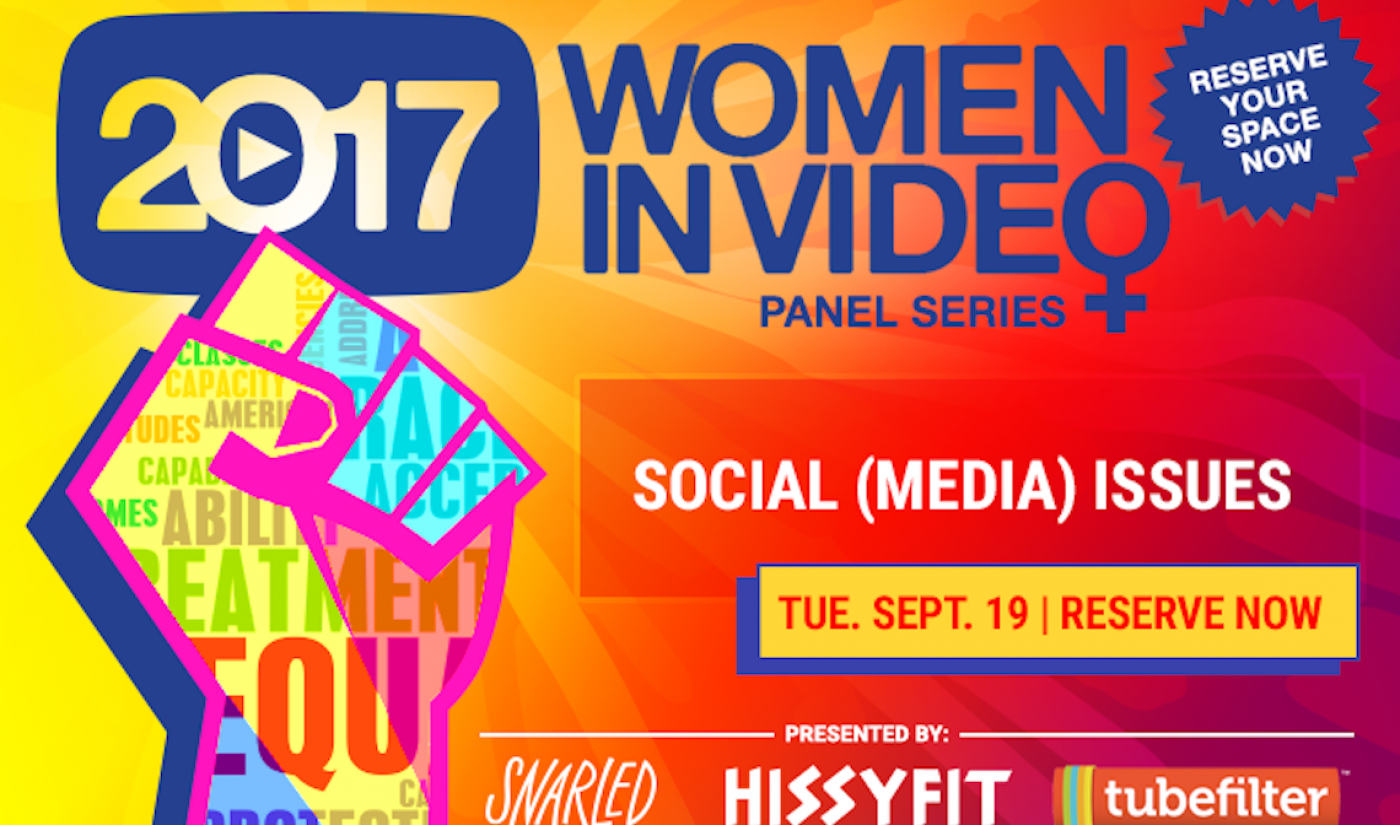 Tubefilter Meetup: Social (Media) Issues—Women Creating Meaning Through Creativity