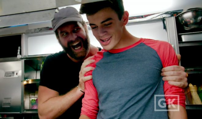 Harley Morenstein, Hayes Grier Serve Breakfast Sandwiches From ‘Famous Food Truck’ In New Special