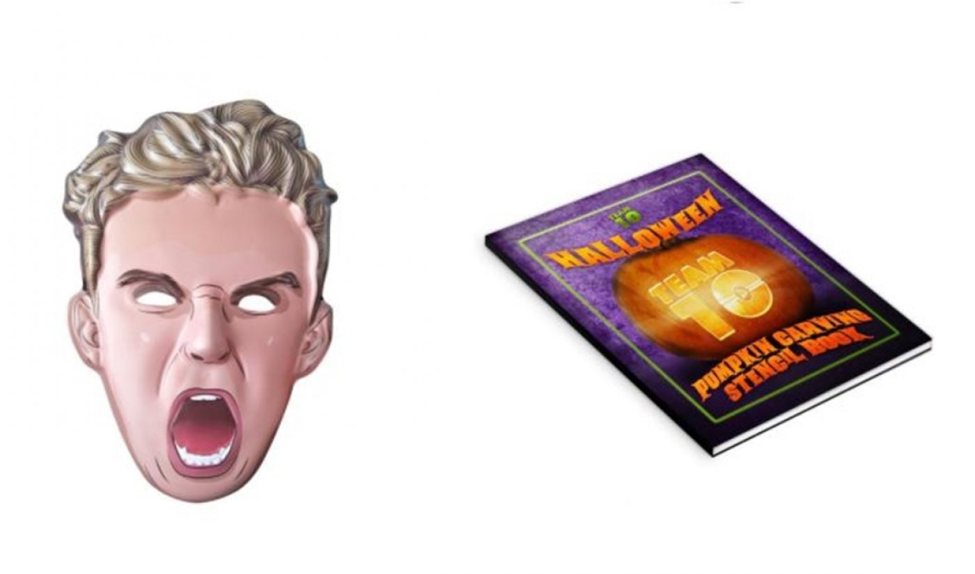 Jake Paul’s Halloween Merch Includes Plastic Mask And Team 10 Pumpkin Carving Stencils