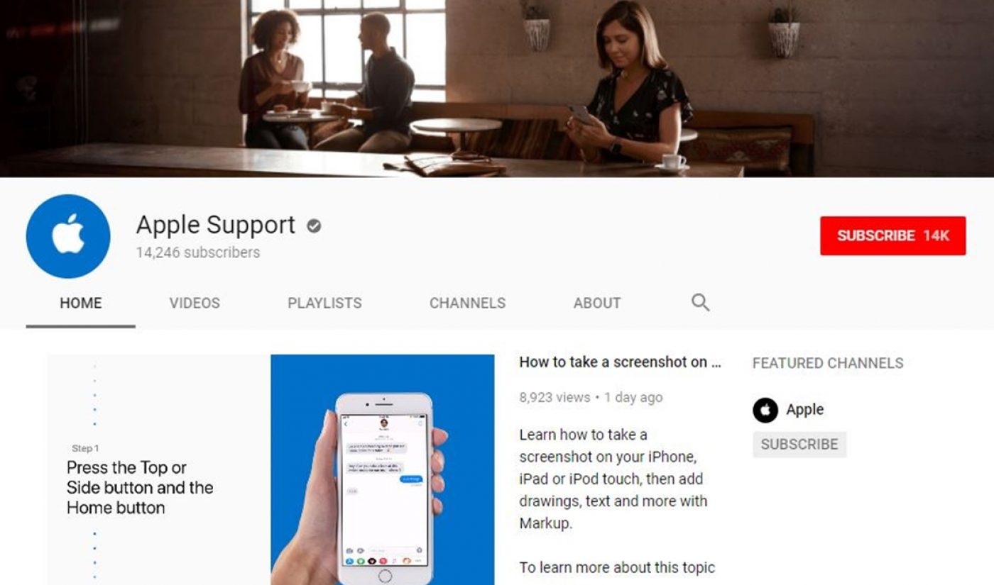 Apple Launches New YouTube Channel With Handful Of How-To Videos