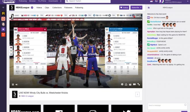 Twitch To Broadcast The NBA’s Second-Tier League With Its Streamers As Commentators