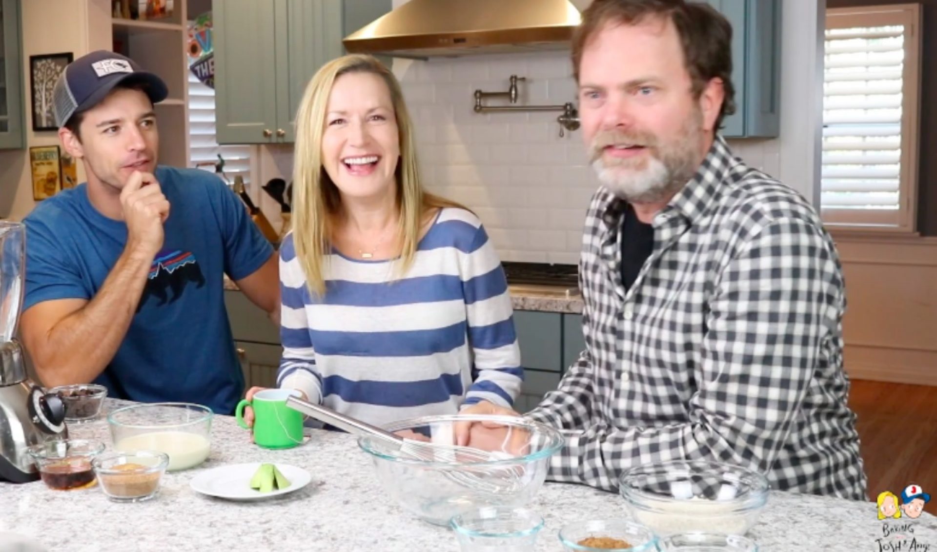 Rainn Wilson And Angela Kinsey, Who Portrayed Lovebirds On ‘The Office,’ Reunite In Kinsey’s Baking Web Series