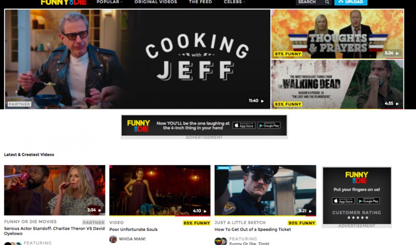 Funny Or Die To Refresh Its Website Through Deal With Vox Media