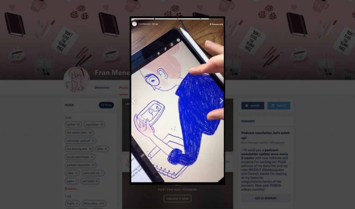 Patreon’s Snapchat-Like Lens Product, After Launching On Mobile Devices, Is Now On The Web Too