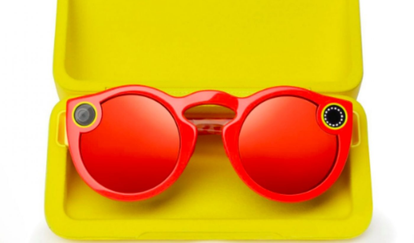 Snapchat’s New FCC Filing Seems To Concern Version Two Of Its Spectacles