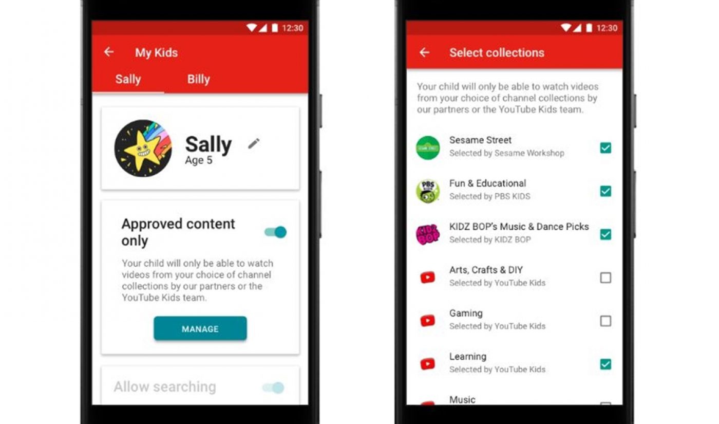 YouTube Kids Amplifies Parental Controls, Including Ability To Whitelist All Videos, Channels