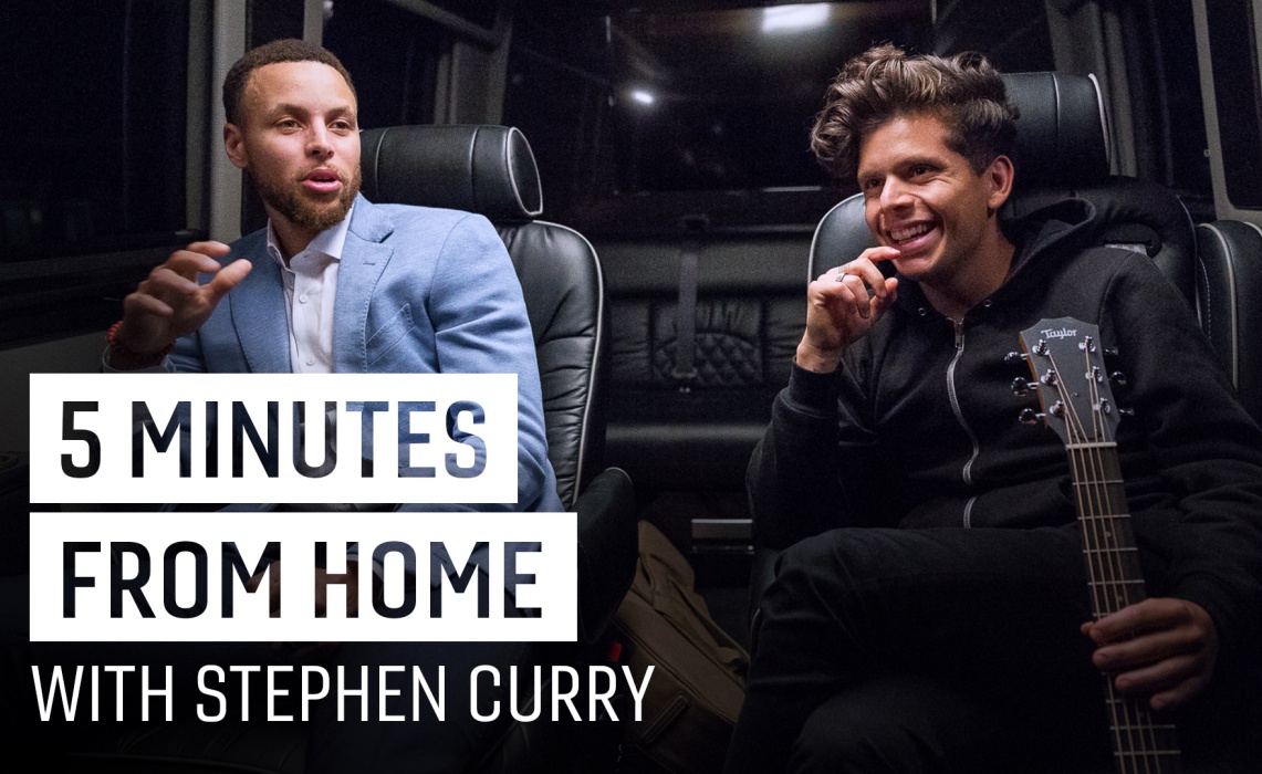 5 minutes from home stephen curry