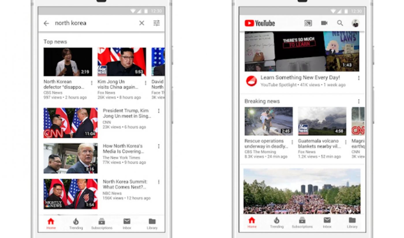 YouTube Pledges $25 Million To News Organizations As It Continues Fight Against Fake News