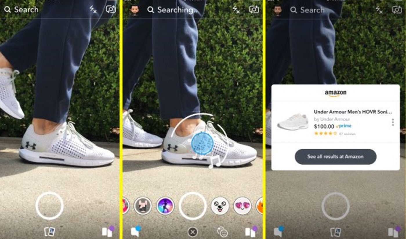 Soon You’ll Be Able To Use Your Snapchat Camera To Shop For Goods On Amazon