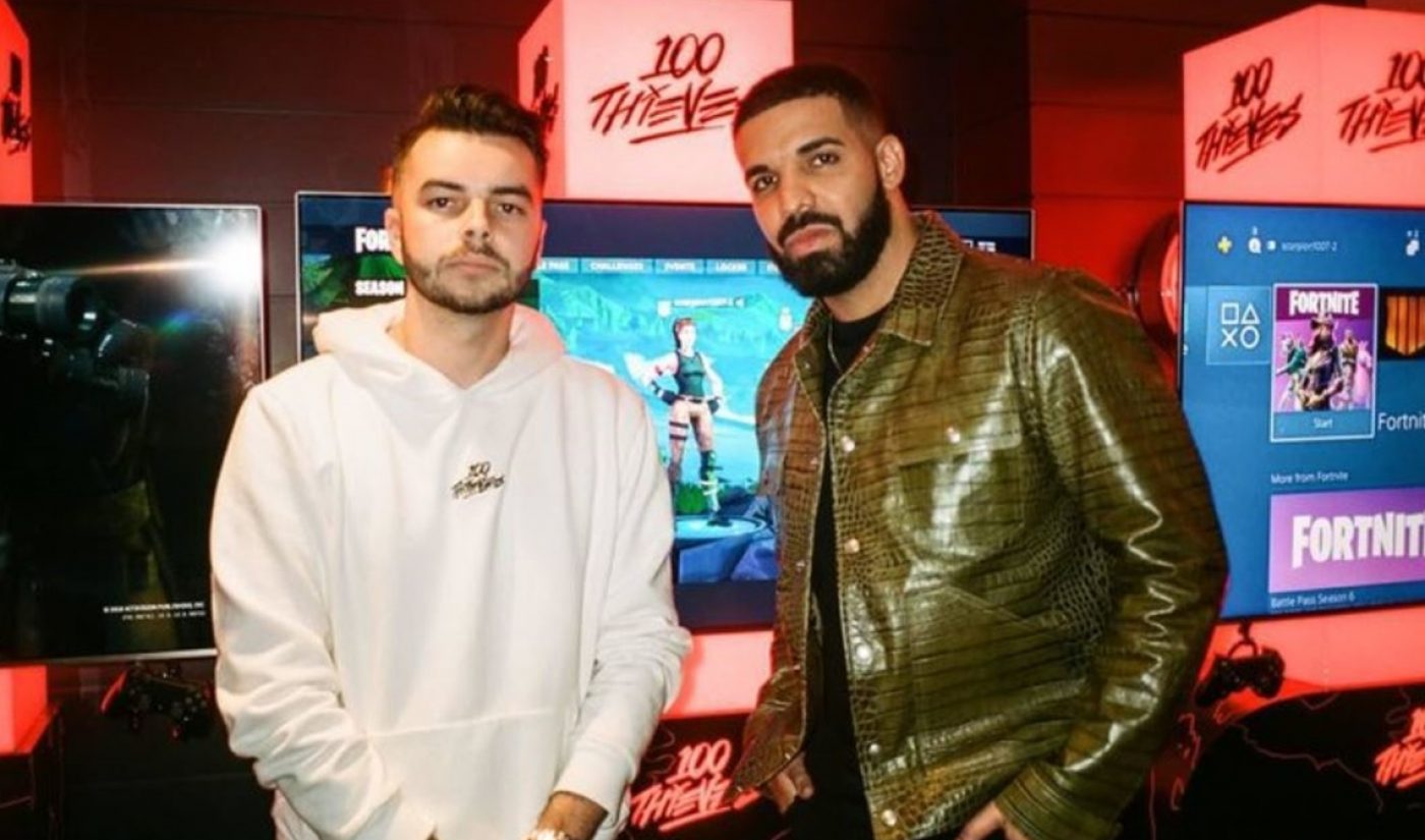 Drake And Scooter Braun Join Nadeshot’s ‘100 Thieves’ Esports Startup, Which Has Raised $25 Million To Date