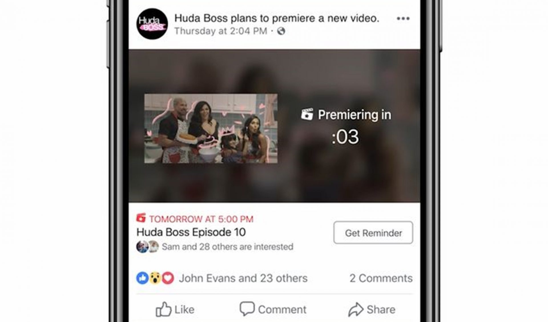 Facebook Rolls Out ‘Premieres’, Which Let Creators Debut On-Demand Videos As Live Events