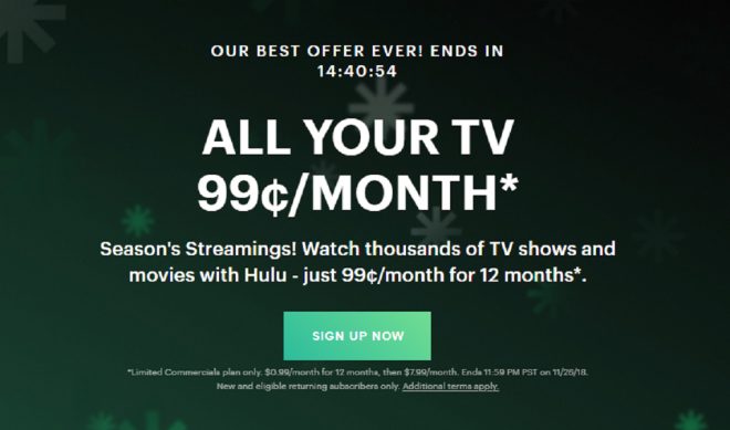 Hulu’s Cyber Monday Deal Offers Its Steepest Discount Ever