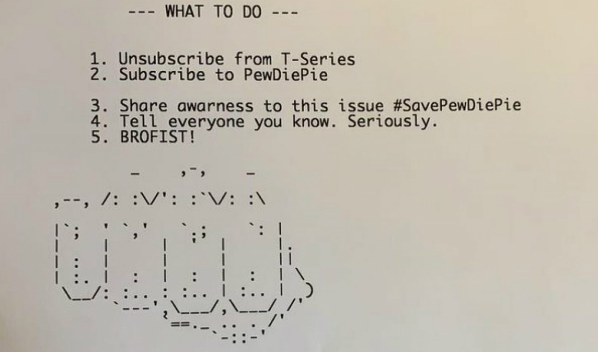 Hacker Rigs Printers To Spit Out Pro-PewDiePie Propaganda In Fight Against T-Series