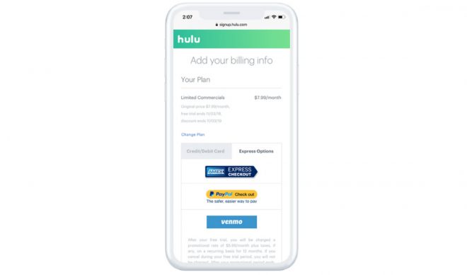 Hulu Becomes First Streaming Service To Accept Venmo Payments