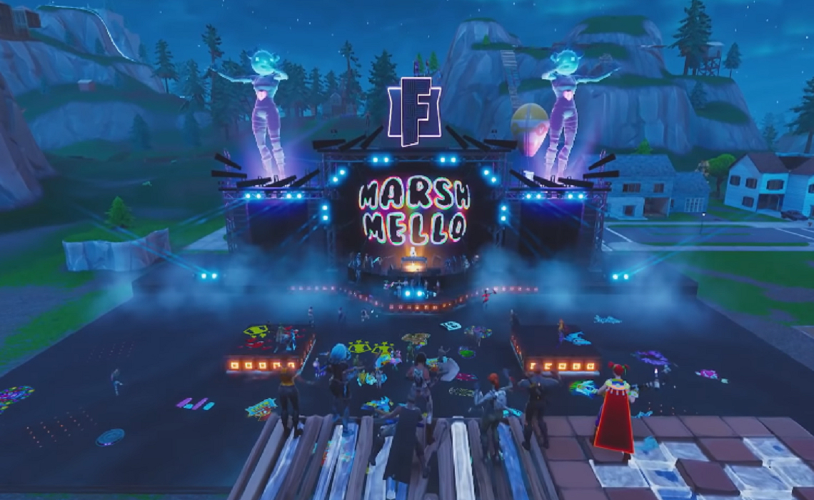 more than 10 million people attended marshmello s live virtual concert in fortnite dj says - gamers playing fortnite