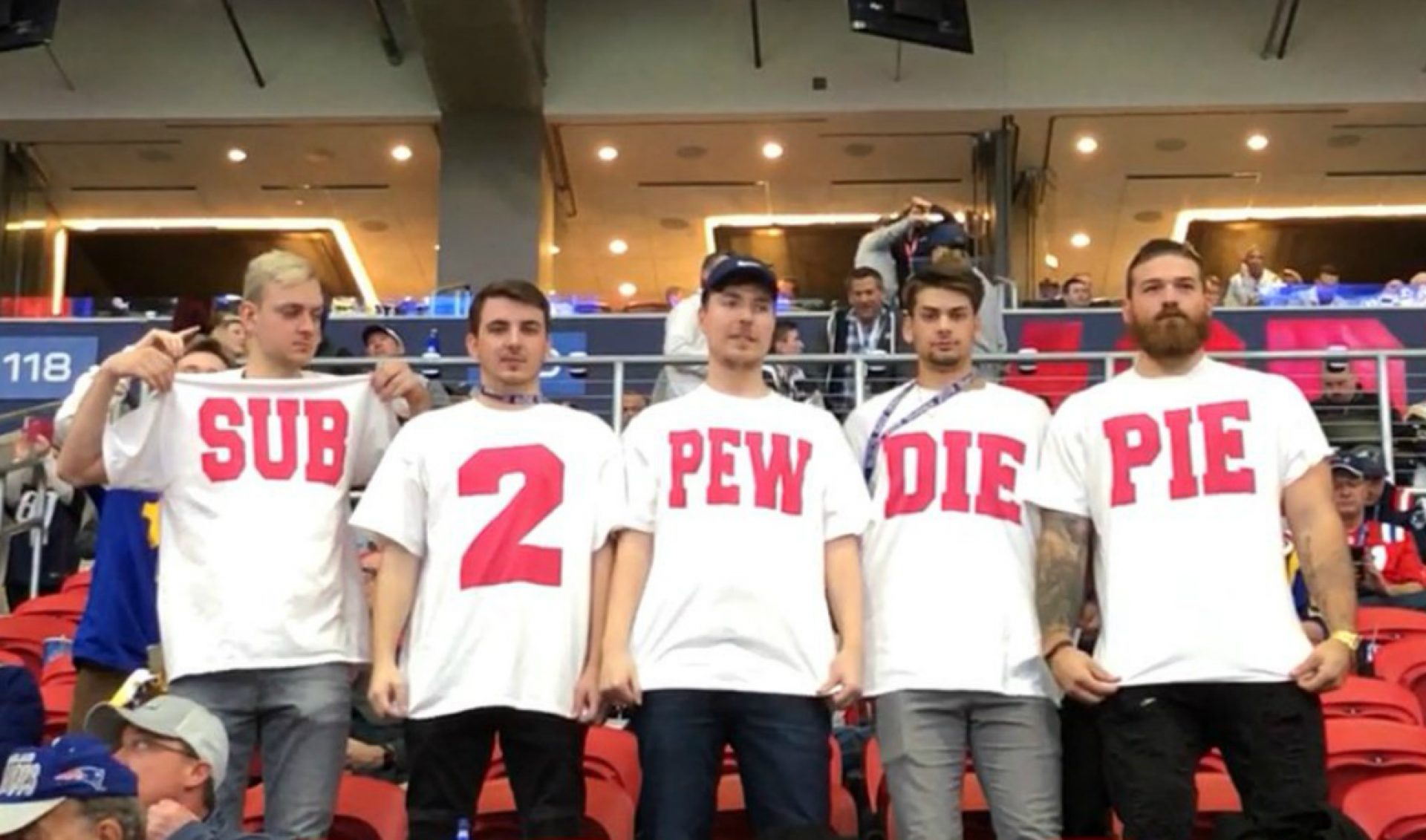 MrBeast (And Friends) Become Living “Subscribe To PewDiePie” Billboard At Super Bowl