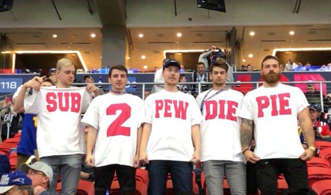 MrBeast (And Friends) Become Living “Subscribe To PewDiePie” Billboard At Super Bowl
