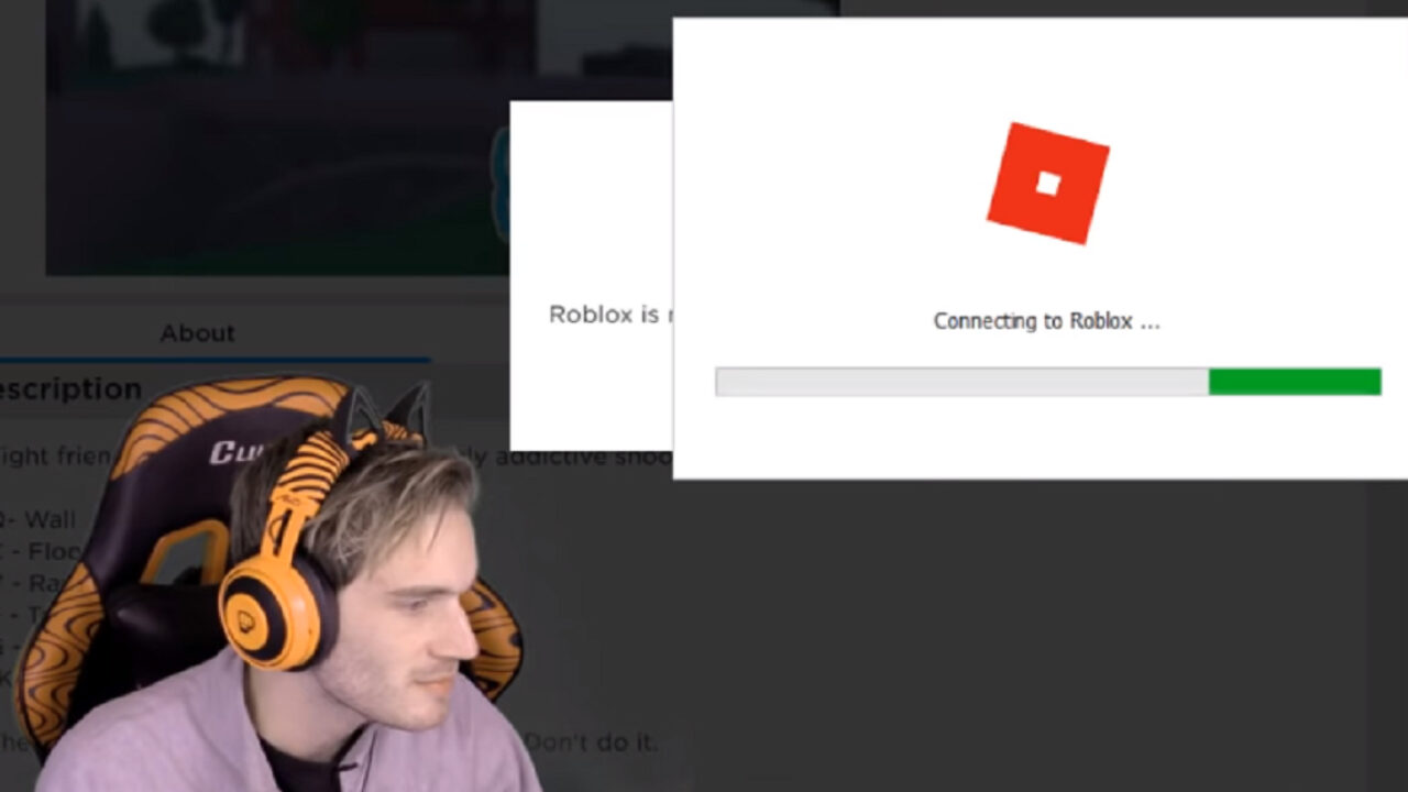 Roblox Bans Pewdiepie For Continued Inappropriate Behavior Tubefilter - how to connect your youtube channel to roblox