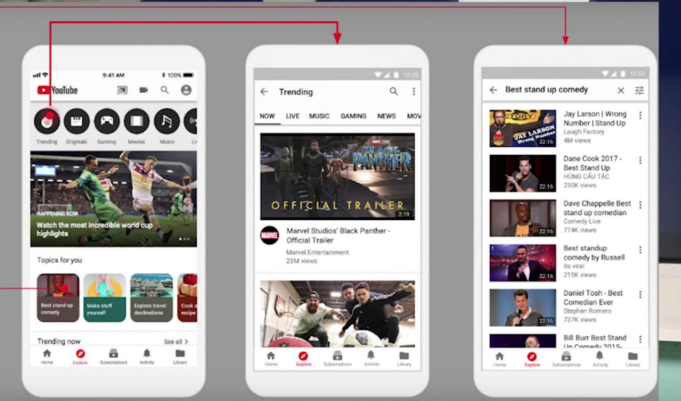YouTube Rolls Out ‘Explore’ Feature To More Users, More Devices, And Promotes Smaller Creators