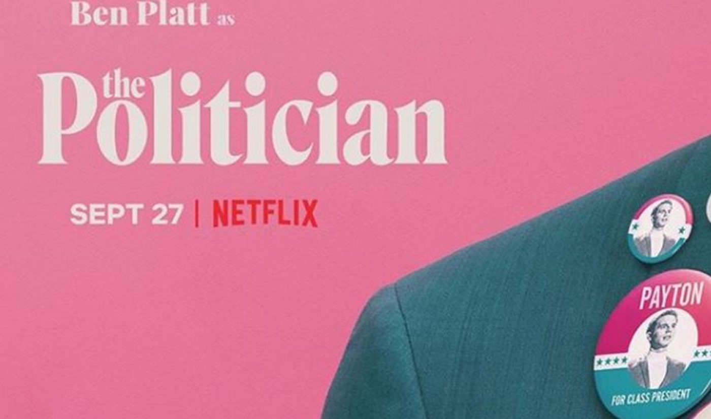 Ryan Murphy’s First Netflix Series, ‘The Politician’, Set To Run On Sept. 27