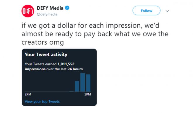 Someone Hacks Defy Media’s Twitter Account, Promptly Uses It To Troll Everyone (Including Defy)