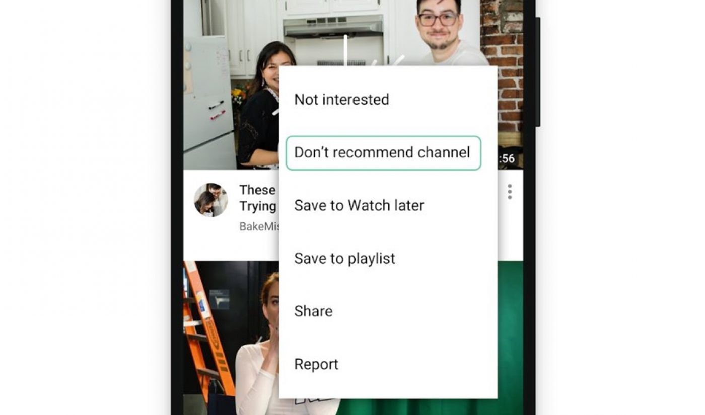 YouTube Rolls Out 3 Tools To Give Viewers More Control Over Suggested Videos