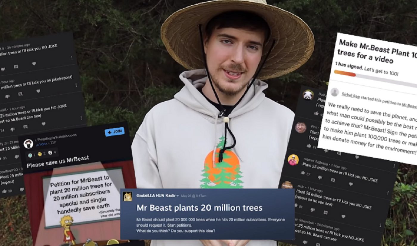 MrBeast Is Going To Plant 20 Million Trees — With A Little Help From The YouTube Community