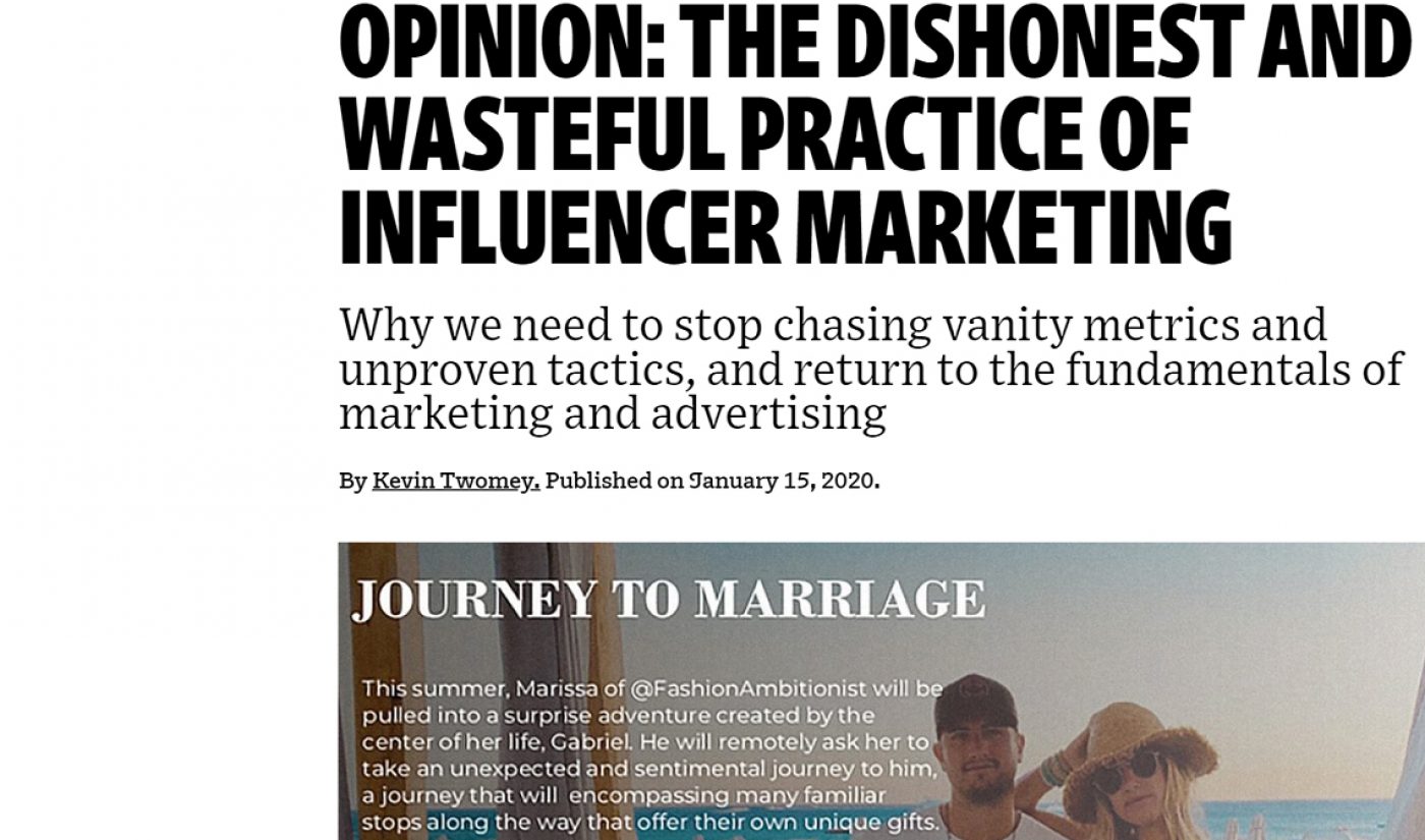“Under The Influence”?: A Response To THAT Ad Age Article