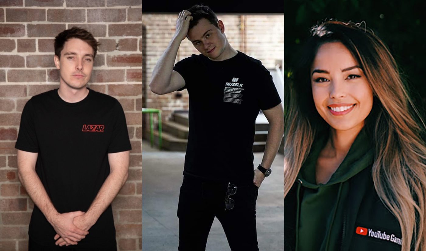 YouTube Signs Creators LazarBeam And Muselk, Poaches 100 Thieves Member Valkyrae From Twitch