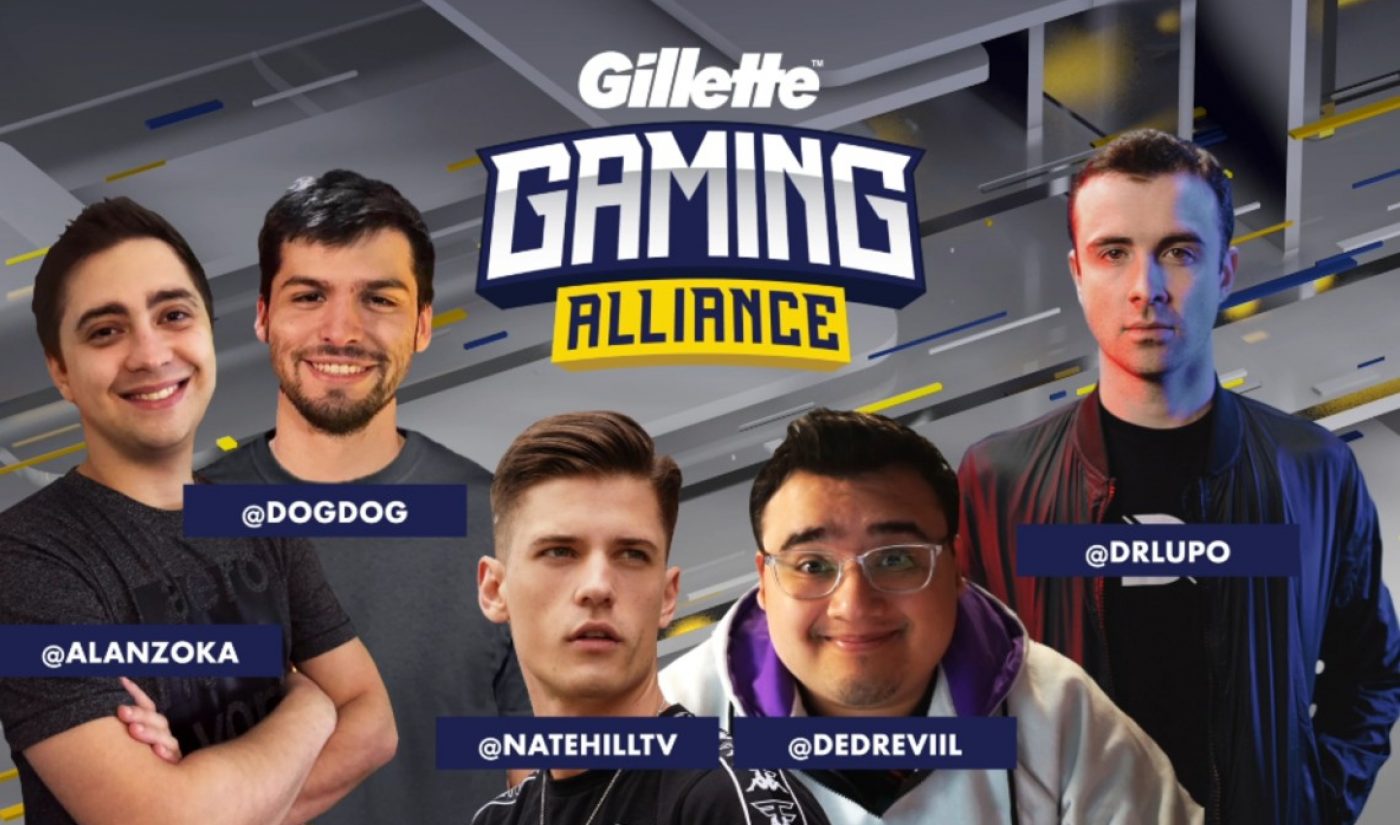 Twitch, Gillette Further Three-Year-Old Brand Deal With Fleet Of Five Top Gaming Creators