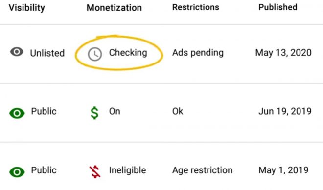YouTube Introduces New Grey ‘Clock’ Monetization Icon So Creators See Less Flip-Flopping