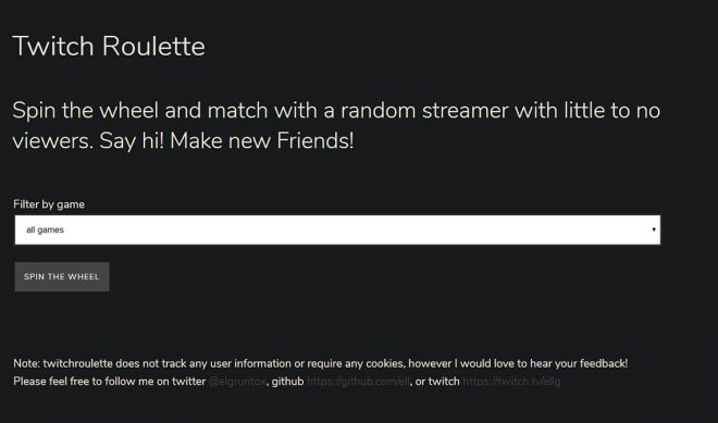 ‘Twitch Roulette’ Spins Up Random Streamers With Few Viewers