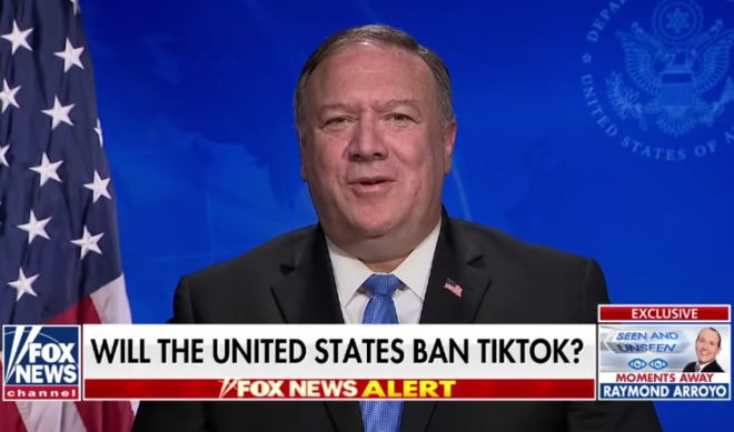 Secretary Of State Mike Pompeo Says U.S. Is “Certainly Looking At” A TikTok Ban