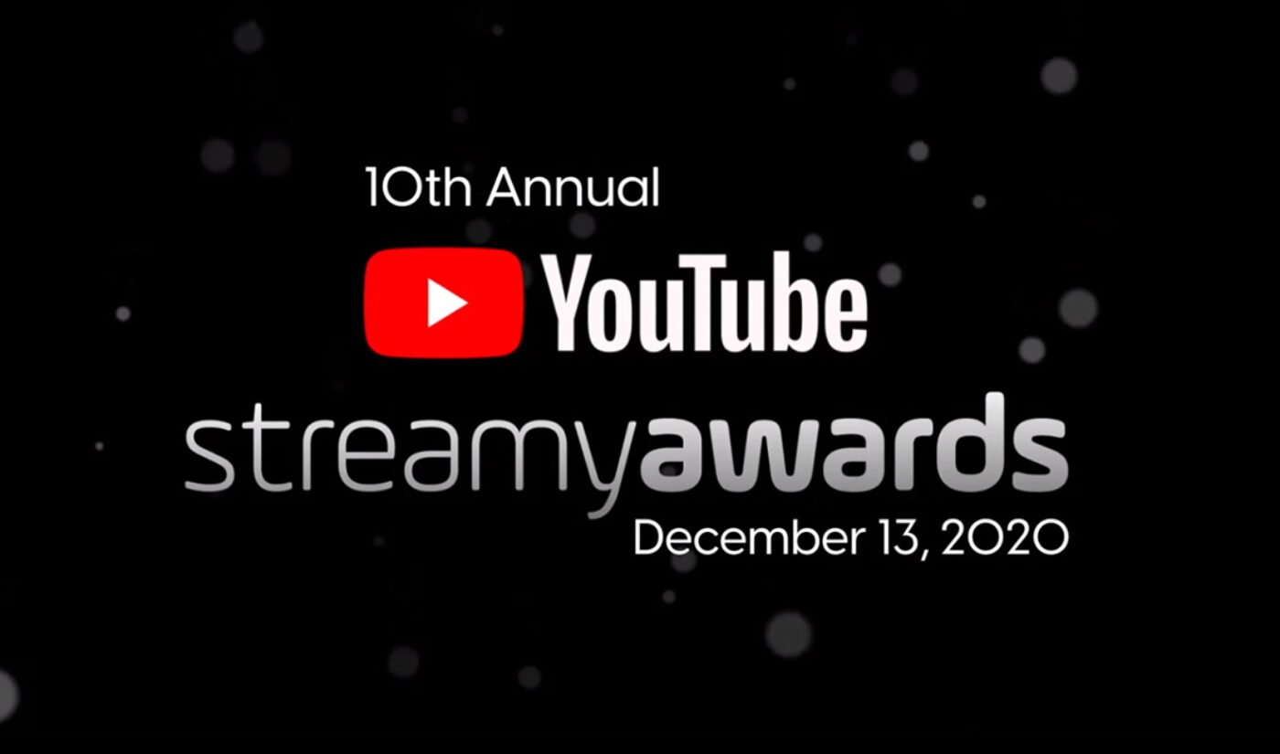 Submissions Are Now Open For The 10th Annual Streamy Awards, Will Broadcast Exclusively On YouTube December 13