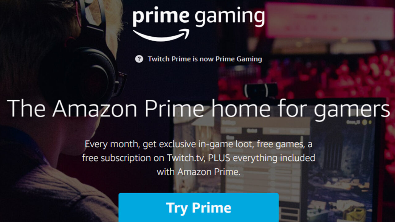 rebrands Twitch Prime to Prime Gaming