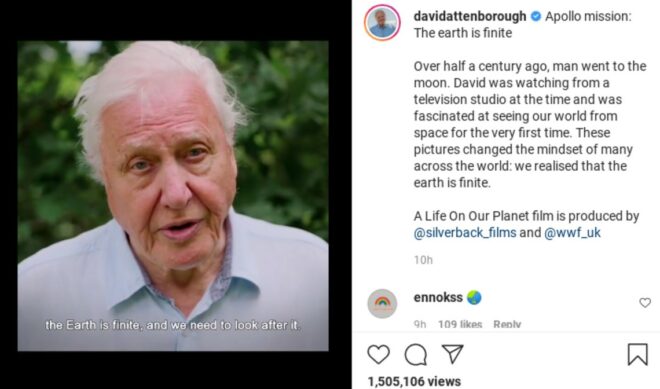 Sir David Attenborough Becomes Fastest Instagrammer To Surpass 1 Million Followers
